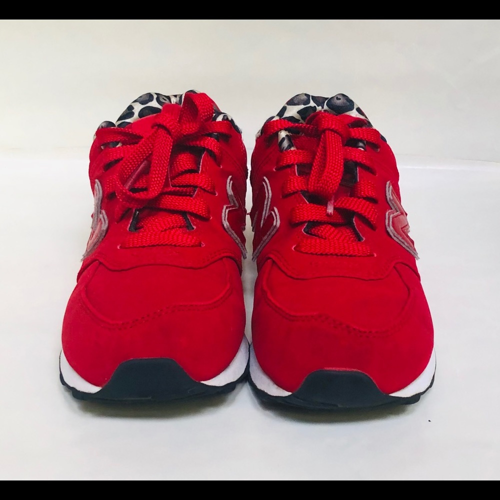 Red new balance 574 cheetah print